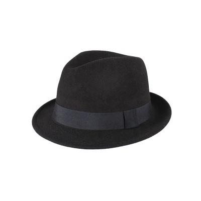 China 2018 Autumn Winter Womens And Men Felt Hat Large Brim Striped Hats for sale