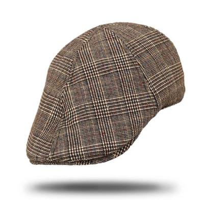 China High quality character polyester material tweed Ivy Cap pattern for sale