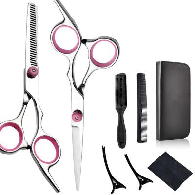 China Fully - Functional Logo Professional 8 Pcs Custom Hair Cutting Scissors Kits Hair Cutting Scissors Set Hairdressing Shears Set For Barber Salon for sale