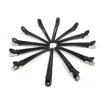 China ARLANY Friendly Material Professional Hair Clips For Styling Sectioning Hair Cutting Clips For Barber Black Hair Sectioning Clips for sale