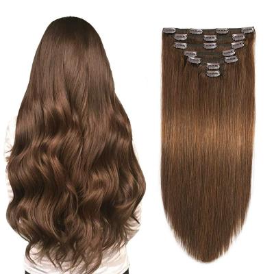 China Clip In Hair Extension ARLANY Hair Extensions 100% Clip Ins Part Highlights Wigs 7Pcs 16 Clips Double Weft Clip In Hair Extension for sale