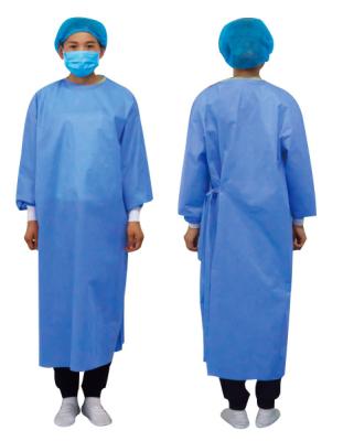 China SMS 35g SMMS Disposable Surgical Gown For Hospital for sale