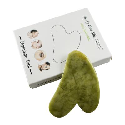 China Nourish Exquisite Facial Eyes Wholesale Natural Gua Sha Jade Guasha Board for sale