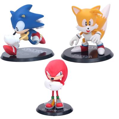 China MODEL TOY Sonic Action Figure Hedgehog Toys 3pcs/set for sale