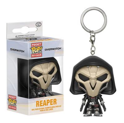 China Reaper 4cm MODEL Tracer Action Number Key TOY Funko Pop OverWatch Chain Toys for sale