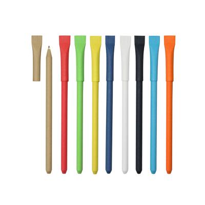 China Pen Sell Well New Type Rollball Promotional Pens, Environmental Paper Straw Pen Recyclable for sale