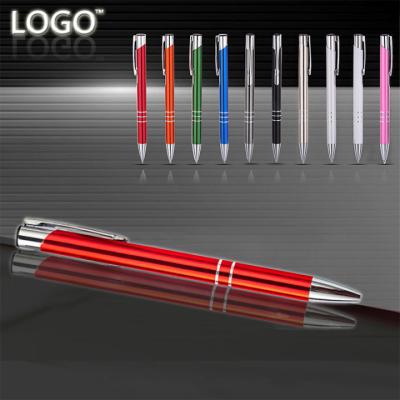 China Pen Wholesale High Quality Promotional Luxury Metallic Ballpoint Pens With Logo Custom Printed for sale