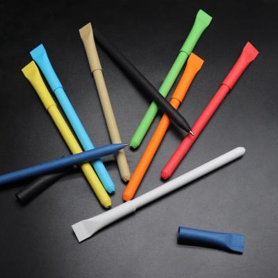 China Promotional Pen Wholesale High Quality Eco Friendly Recycled Paper Ball Pen for sale