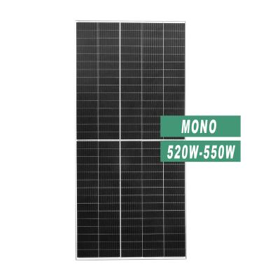 China Low Generation Price Solar Panels 520W-550W Solar Panel Home Power System Home Solar Power Panels for sale