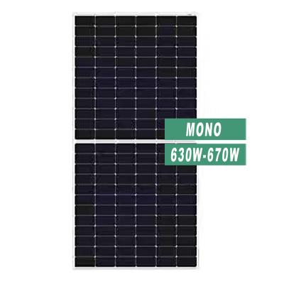 China Home Generation Factory Price High Level Saving Electricity PV Solar Panels 630W-670W Solar Panel Price for sale