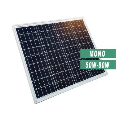 China Original Low Price Generation 36 Cell Solar Module Half Solar Panel Home Mono Solar Panels 50w 80w PV for sale