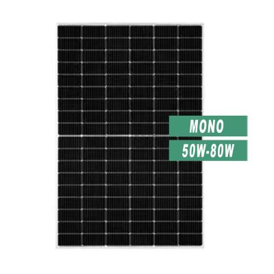 China Home Generation China Supplier 50W-80W PV Panel Price Monocrystalline Solar Panel Manufacture for sale