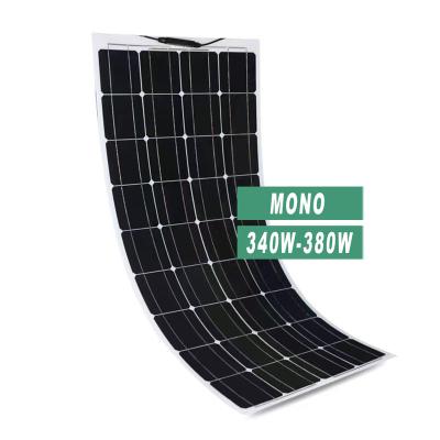 China Low Price 340W-380W Home Flexible Photovoltaic Panel Monocrystalline Solar Charging Panel for sale