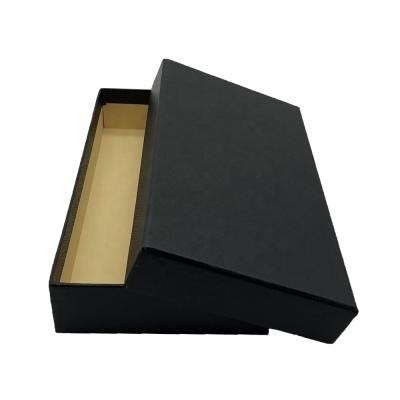 China Recycled Materials Customized Kraft Paper Beauty Wallet Box Black White Gloss Packaging Luxury Paper for sale