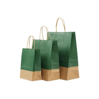 China Custom Biodegradable Multicolor Kraft Paper Handheld Packaging Bags And Shopping Bags For Wedding for sale