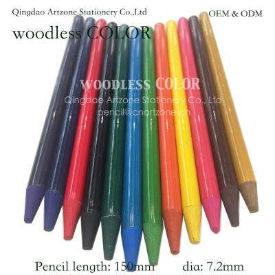 China Fine Art OEM High Quality Soft Core Color Woodless Metallic Pencil For Artist for sale