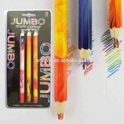 China Fine Art Rainbow Color Pencil Drawing Magic Multi Set High Quality Jumbo Size for sale