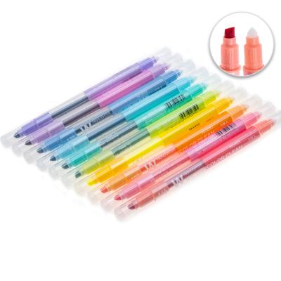 China Office & School Markers Customized Fancy Smart Eco-Friendly Promotional Highlighting Pen Gift Cartoon Kid Cute Custom Logo Erasable Highlighter Pen Set for sale