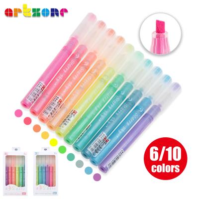 China Office & School Pen 10 Colors Shimmer Starry Glowing Color Pen Set Fluorescent Art Markers for Drawing Painting Doodling School Supplies for sale