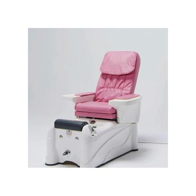 China Modern white pink cheap nail salon furniture massage pedicure reclining chair for sale in nail salon pedicure chair for sale