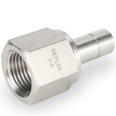 China 316 S.S 316 Stainless Steel Compression Fittings 1/2 Inch Female NPT Instrumentation Fittings 6000 PSI Female Adapter for sale