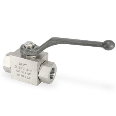 China General Swagelok Type SS Instrument Valves BKH 6000 Stainless Steel 316/316L Hydraulic Ball Valve PSI PEEK Ball Seat Instrmentation for sale