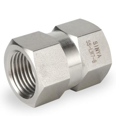 China 316 Stainless Steel 316/316L Hexagon Female Instrument Pipe Fittings 6000 PSI S.S1/2 NPT Bewitch NPT Female Coupling X NPT Female for sale