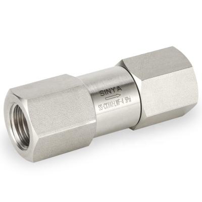 China General 6000 psig 316SS Stainless Steel High Pressure Return Non-Cracking 1/3 PSI Swagelok Parker Type Instrumentation Check Valves for sale