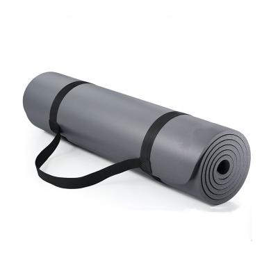 China Custom All-Purpose Logo Waterproof Washable Durable Anti-Slip Yoga Mat Fitness Exercise Mat 2/5 inch. thick with Easy-strap Yoga Mat Carrier Strap for sale