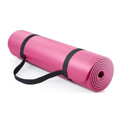 China Anti-Slip Durable Washable Waterproof Floor Indoor Indoor Outdoor Workouts Use NBR 10mm Extra Thick Yoga Mat Non Slip Fitness Gym Sports Exercise Mat for sale