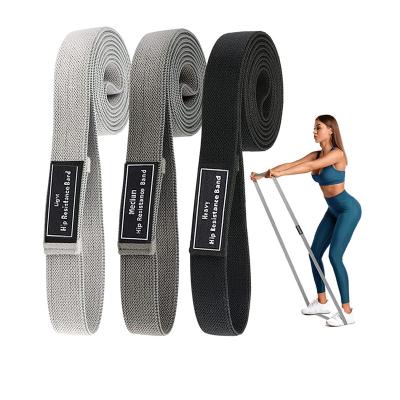 China Durable Elastic Band Gym Pull Up Bands Custom Exercise Weight Training Aid Building Yoga Fitness GYM Cloth Workout Long Resistance Bands for sale