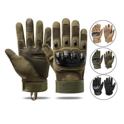 China Touch Screen Military Rubber Tactical Gloves Knuckle Finger Outdoor Sports Training Shooting Hunting Motorcycling Gloves for sale