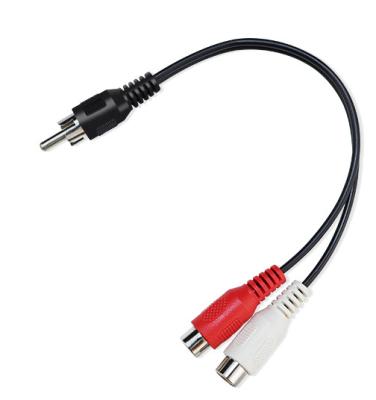 China Normal classic 3.5MM speaker to 3 RCA audio cable, 1 to 3 rca plug cable for sale