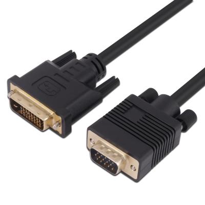 China Convert Speaker DVI 24+1 To VGA Adapter Cable Gold Plated 19 Pin Or 24 Pin DVI To VGA Cables for sale