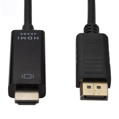 China Speaker 1080P Video Full HD DP to hdmi 6ft/1.8M 4K@30HZ DisplayPort to HDMI Cable for sale