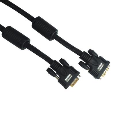 China For iPod Black VGA msi Male To Male Gold Plated VGA To VGA Cable For Computer for sale