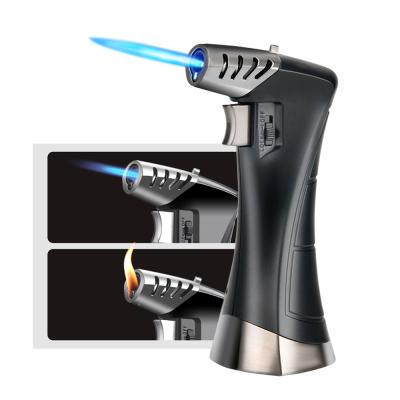 China 2021 Hot Selling ABS+ ZINC ALLOY Multi Purpose Flame Jet Torch Portable Adjustable Cigarette Lighter for sale