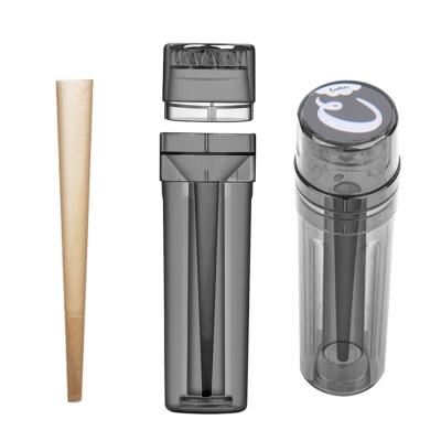 China 2021 PLASTIC Wholesale plastic crusher filler preroll cone storage with auto filler smoking accessories for sale