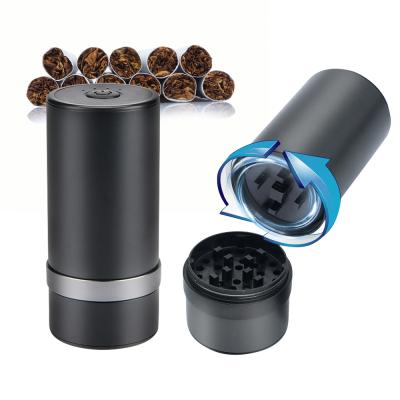 China Shabby Chic Metal Tobacco Herb USB Electric Grinder Charging One Button Automatic Tobacco Cigarette Grinder Wholesale for sale