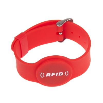 China NFC 13.56MHz Wrist Band Smart RFID Programmable Wristband Waterproof/Waterproof Adjustable Wristband for sale