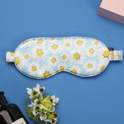 China Formal Natural Private Label Printed 100% Real Silk Eye Mask Sleep Silk Eye Mask for sale