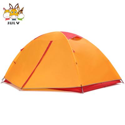 China Aluminum Waterproof Lightweight 1-2 Person Camping Tent For Mountaineering Hiking Backpacking for sale