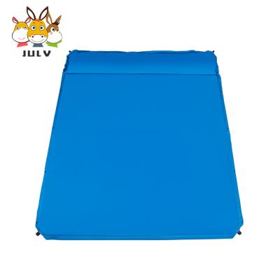 China Outdoor Camping Outdoor Activity 2-3 Person High Elasticity Folding Self Inflating Air Mat Inflatable Cushion for sale