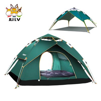 China Outdoor entertainment made in china 3-4 person camping family 2 outdoor use hiking tent for sale