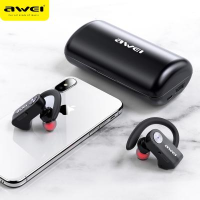 China OEM AWEI T22 TWS In-Ear Earbuds popular on the market business portable bluetooth headphones headphones zu verkaufen