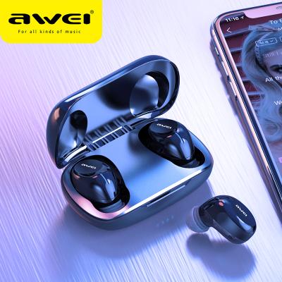 China 2021 New Arrival Type-c TWS (True Wireless Stereo) Awei TWS Bluetooth Earphone True Wireless Earbuds With Charging Case for sale