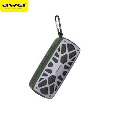 중국 2018 New Arrival AWEI 1200mAh 6W USB Visual Drive FM Bluetooth Waterproof Flash Call Speaker 판매용