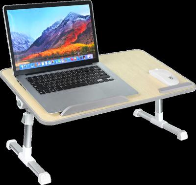 China Portable (Waist) Folding Laptop Bed Tray Adjustable Laptop Table Desk For Watching Eating Breakfast Watching Movie On Bed for sale