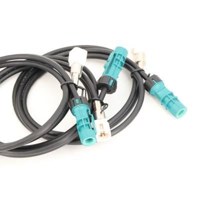 China Automotive HSD CABLE UNIVERSAL STRAIGHT MALE CONNECTOR WITH TAIL CLIP to FEMALE STRAIGHT FOR CAR VISUAL INTERFACE CABLE for sale