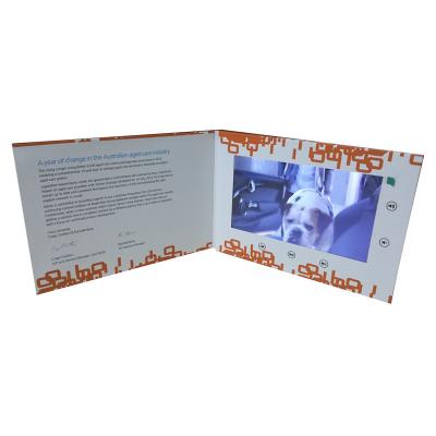 China 10.1 Inch Artificial LCD Video Recordable Brochure Greeting Card Video Brochure Greeting Card for sale